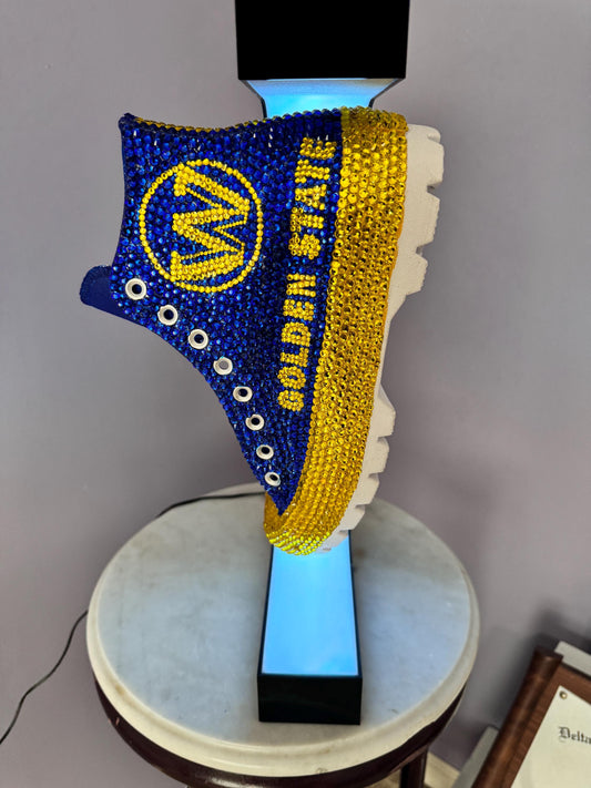 Rhinestone Platform Sneakers Customized Wedding Birthday Prom Pageant