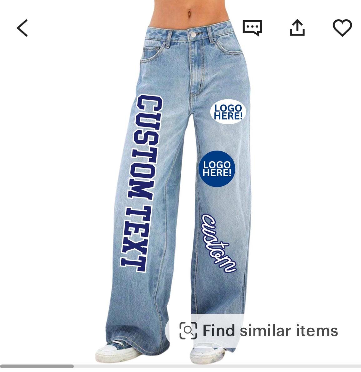 One-of-a-Kind Custom Rhinestone Jeans
