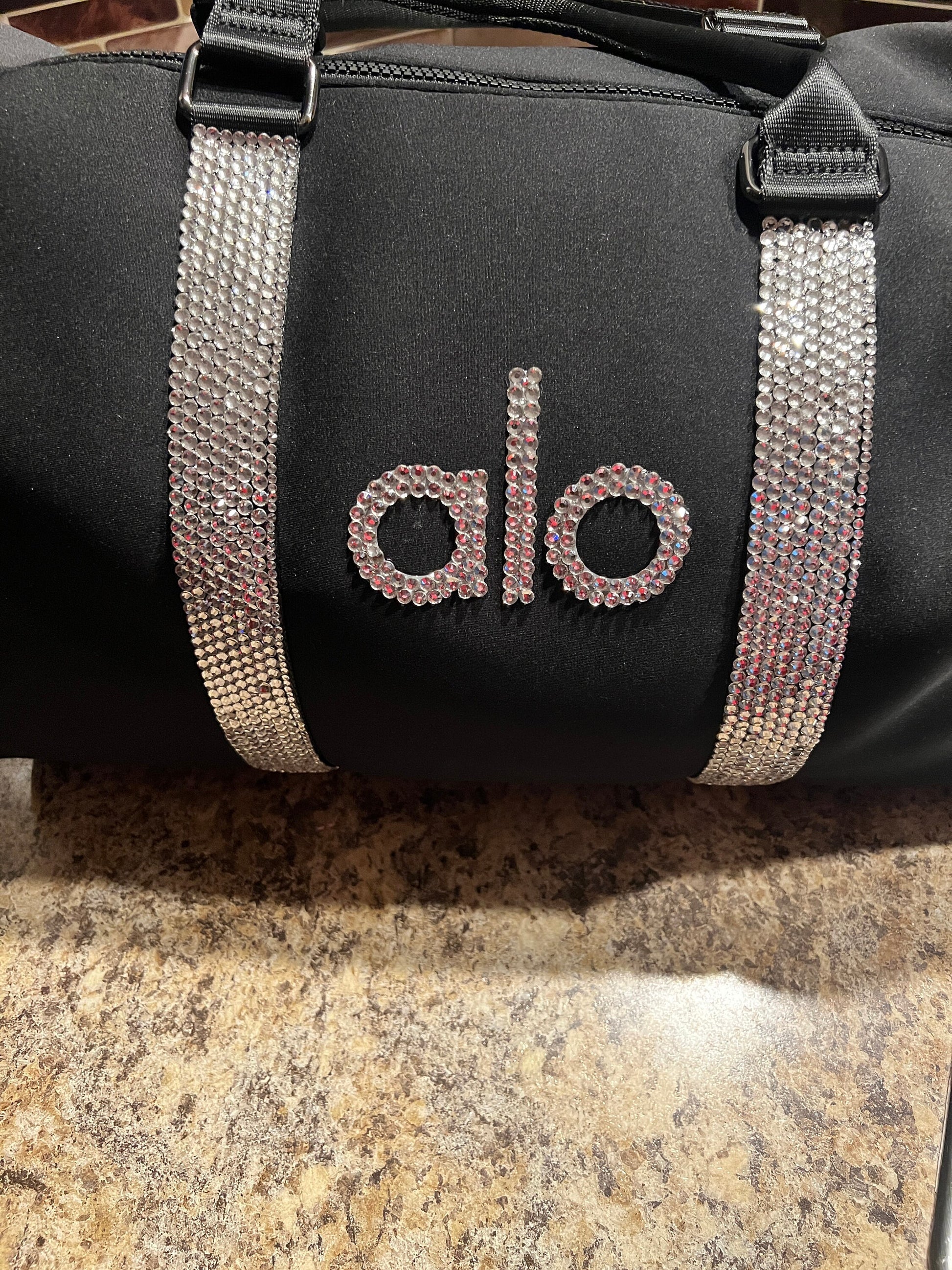 Large Rhinestoned Traverse Duffle - ALO by Lululemon Allblingedoutitn Bling Boutique Large Rhinestoned Traverse Duffle - ALO by Lululemon Allblingedoutitn Bling Boutique