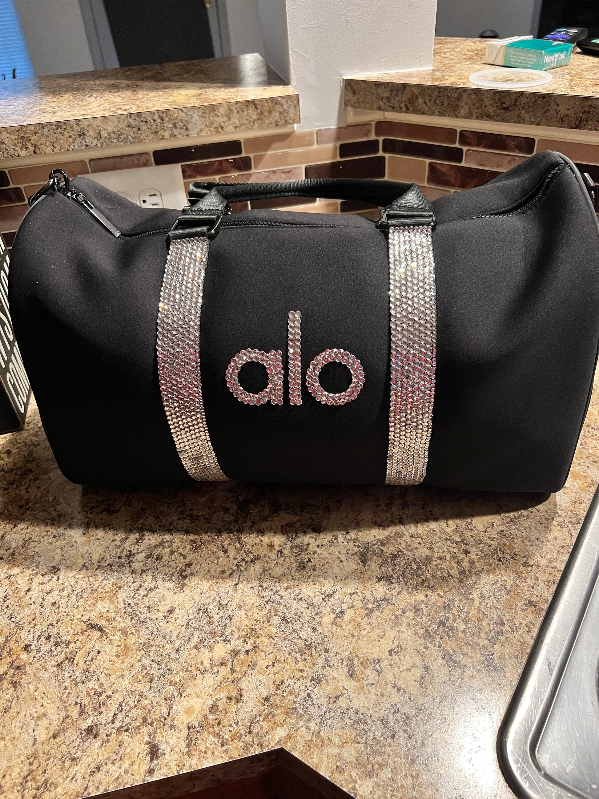 Large Rhinestoned Traverse Duffle Large Rhinestoned Traverse Duffle