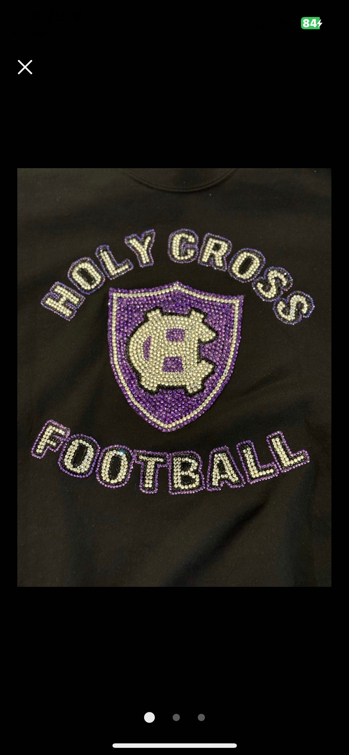 Hooded Rhinestoned Sweatshirt