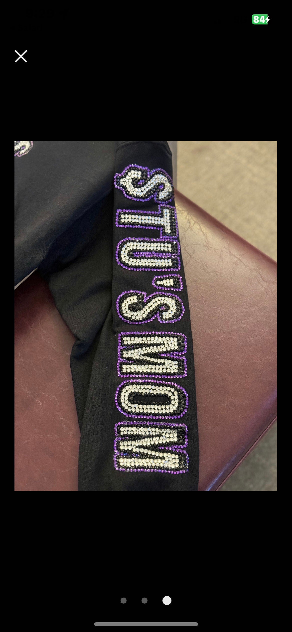 Hooded Rhinestoned Sweatshirt