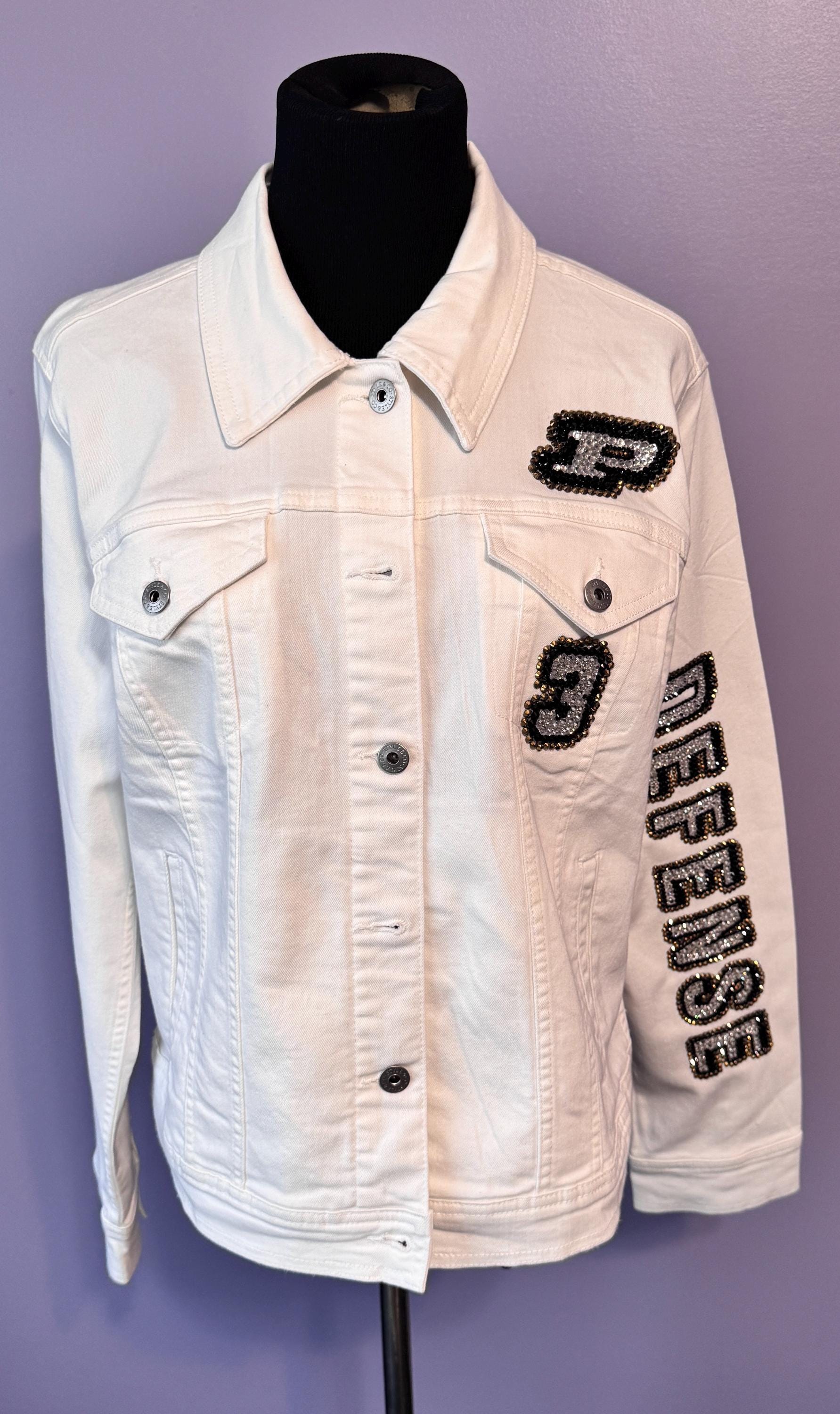 Sparkle with Pride in Our Custom Rhinestone Jacket