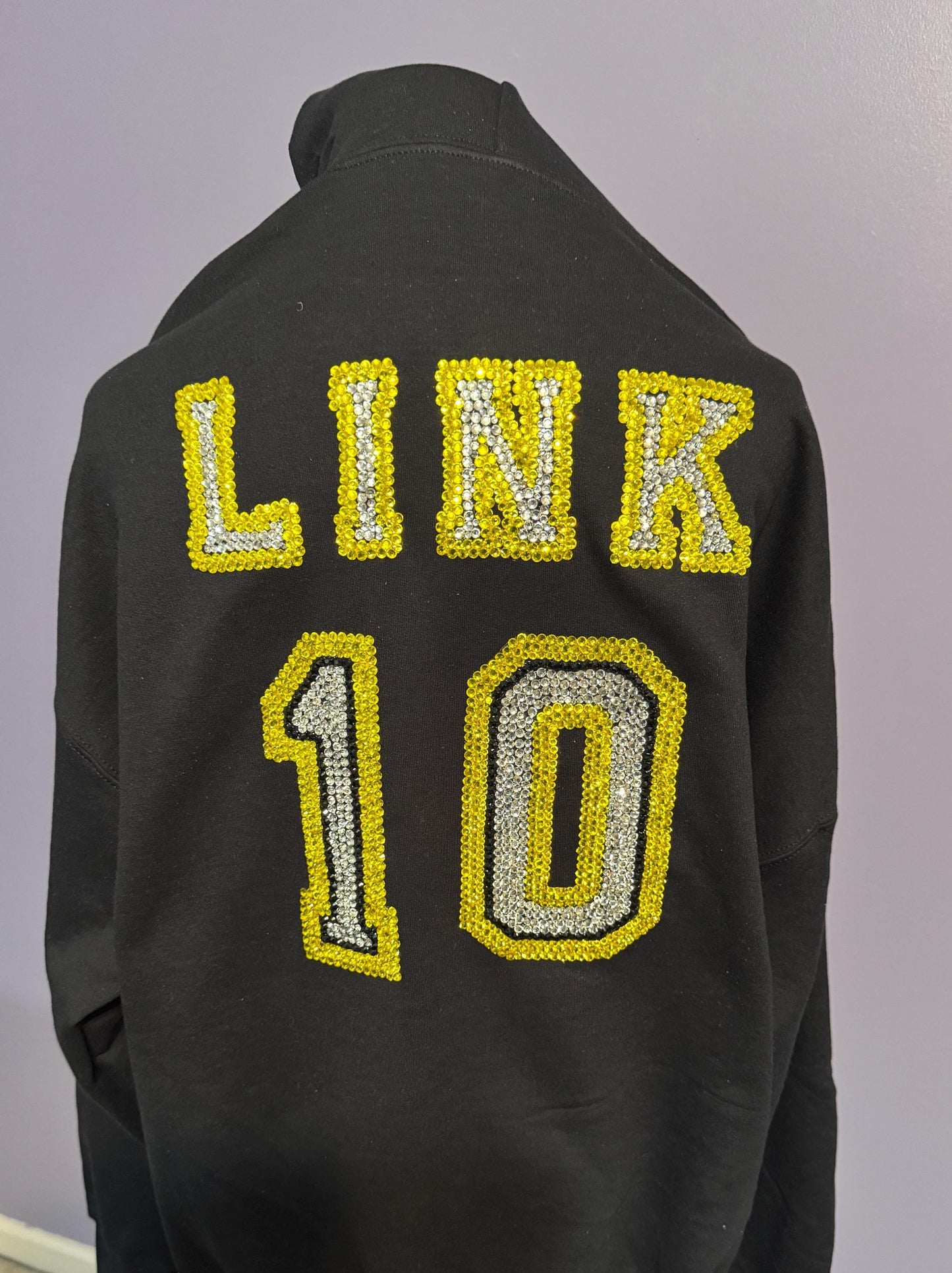 Hooded Rhinestoned Sweatshirt