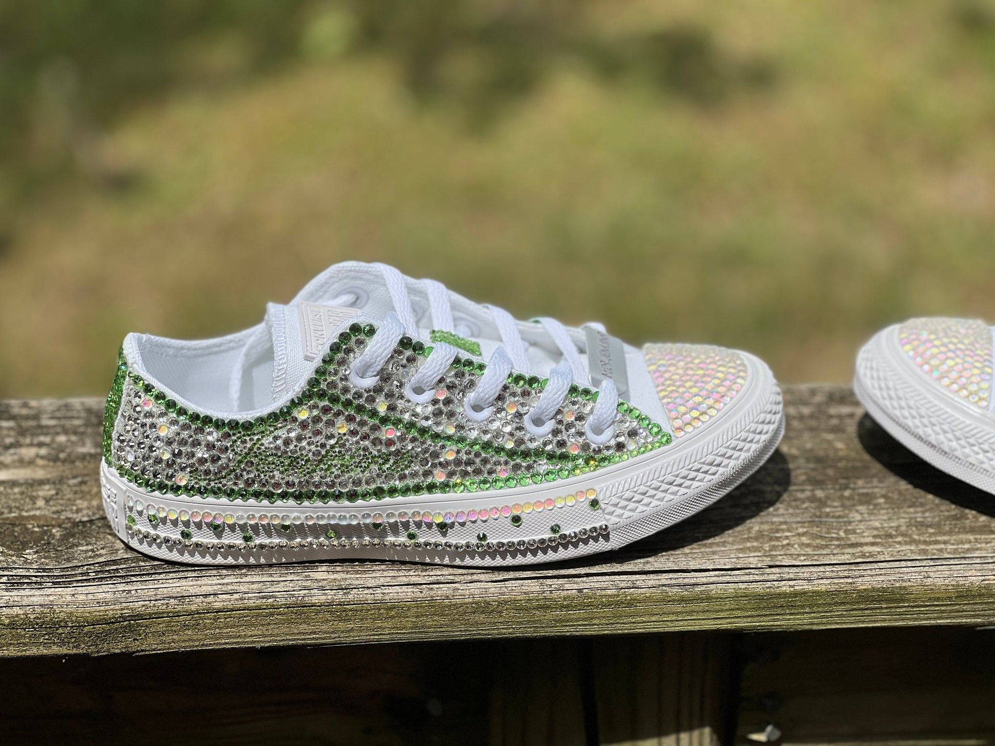 Rhinestone Low Top Converse, Chucks, Bling All Stars, Wedding Converse, Bride Converse, Birthday Custom Converse, Bar Mitzvah, Quinceanera