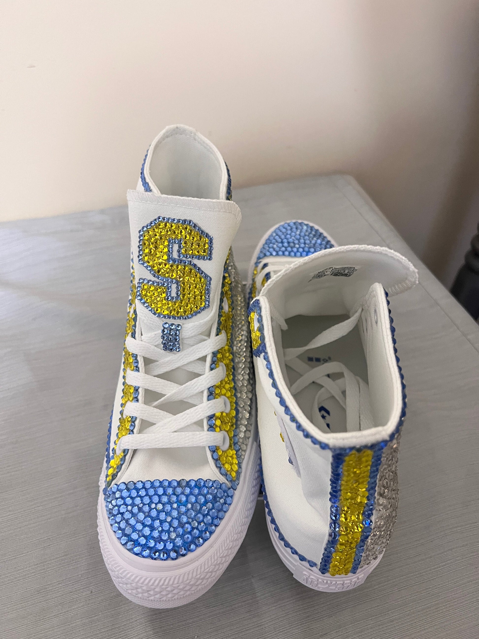 Professional or College Tennis Shoes, converse, wedding, quinceanera, bling shoes